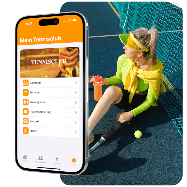 Vorschau auf die Tennis-Vereins-App