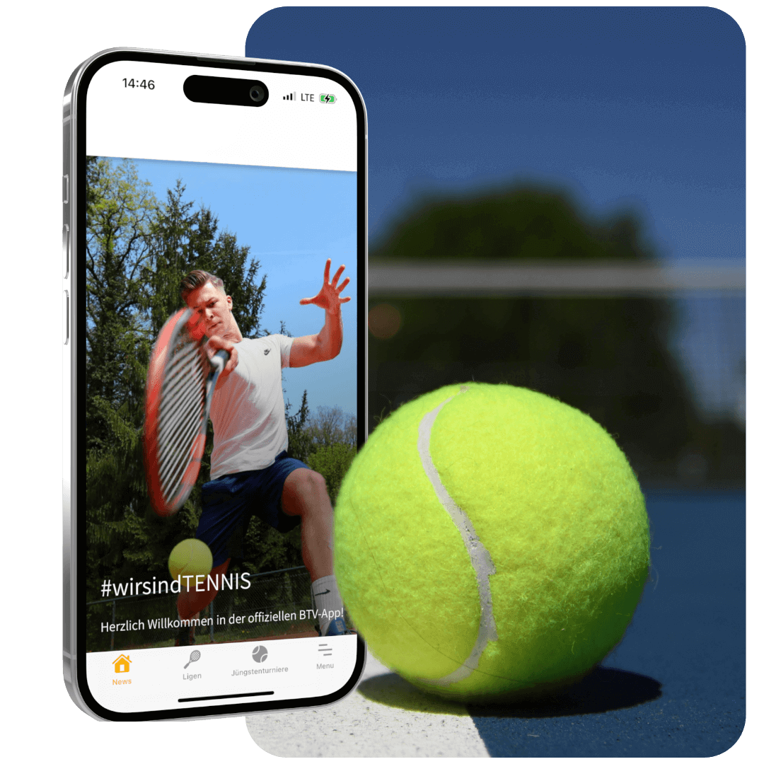 Banner für die Tennisclub-App
